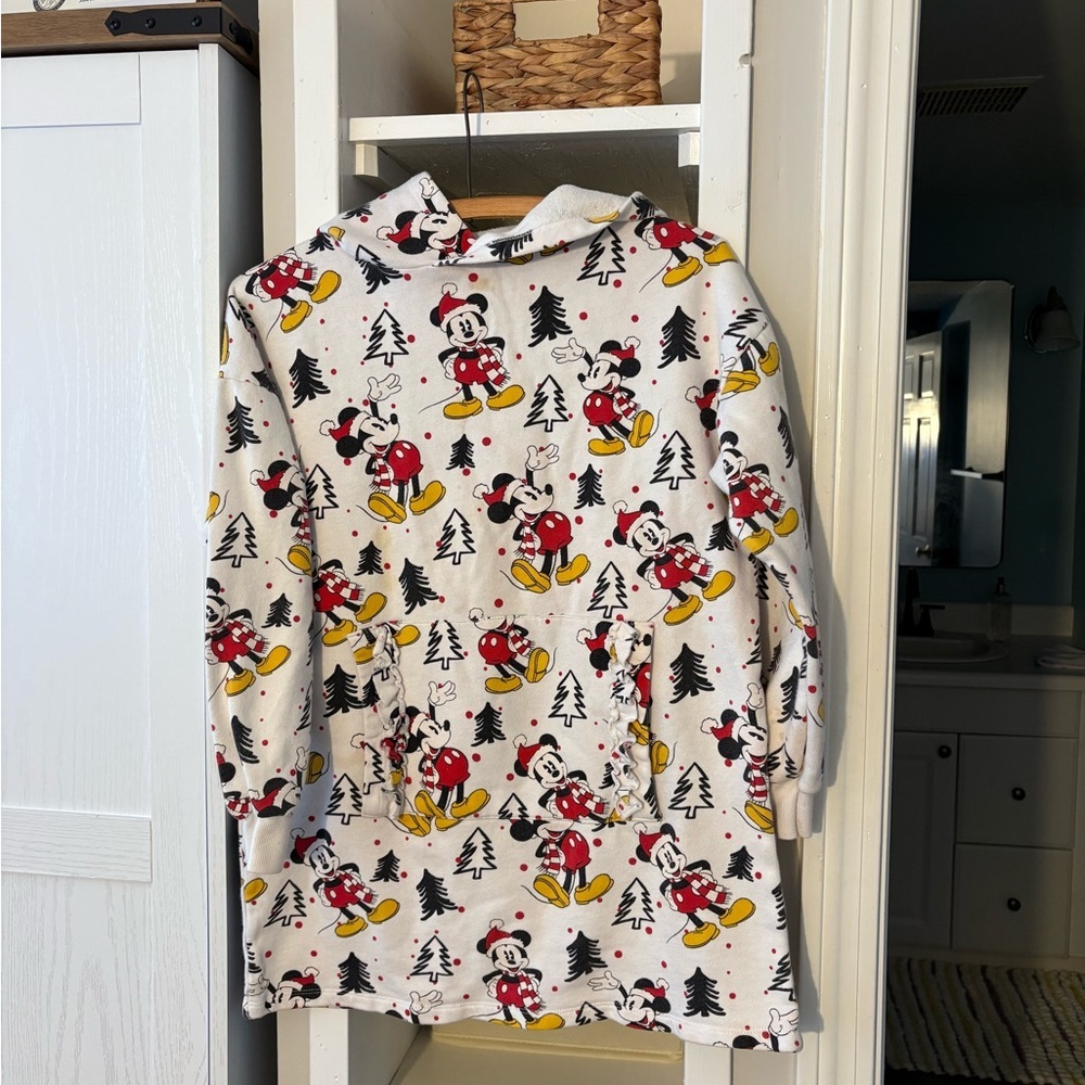 Zara Girls' White and Red Character Print Hoodie